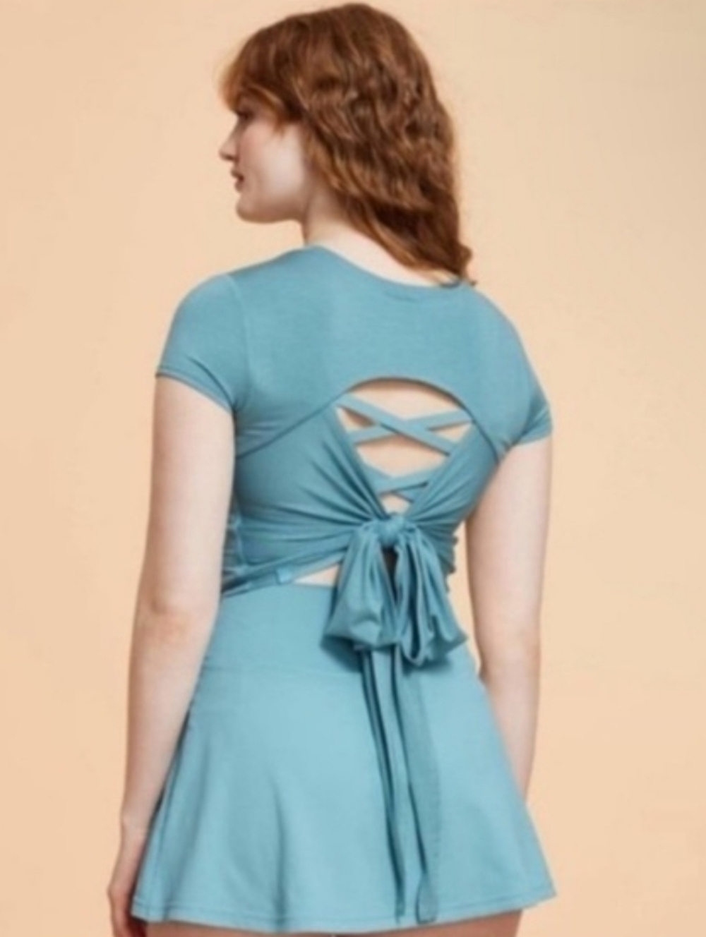 Blogilates Reversible Bow Back Tee M - Picture 2 of 15